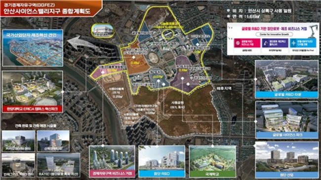 안산사이언스밸리, 경기경제자유구역 신규 지구 추가 지정