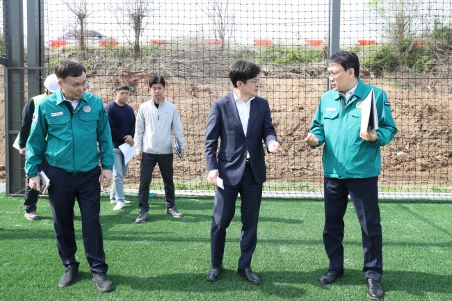김포 최초 한강 조망 축구장 6월 준공 '이상무'