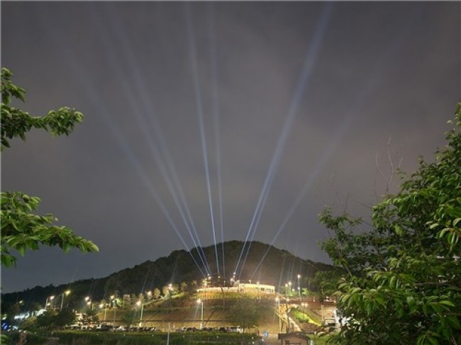 시흥 따오기문화공원, 빛으로 물든다…야간경관 조성 완료